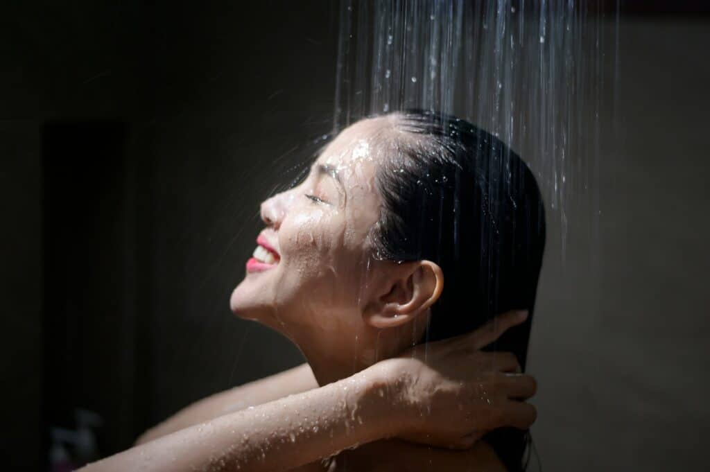 hot shower