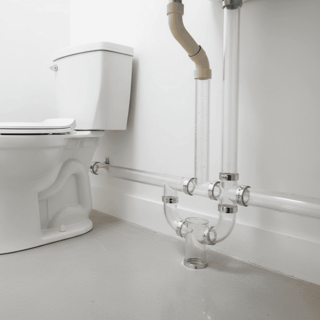 Clear toilet drain system after vent pipe repair in Fort Myers, Florida
