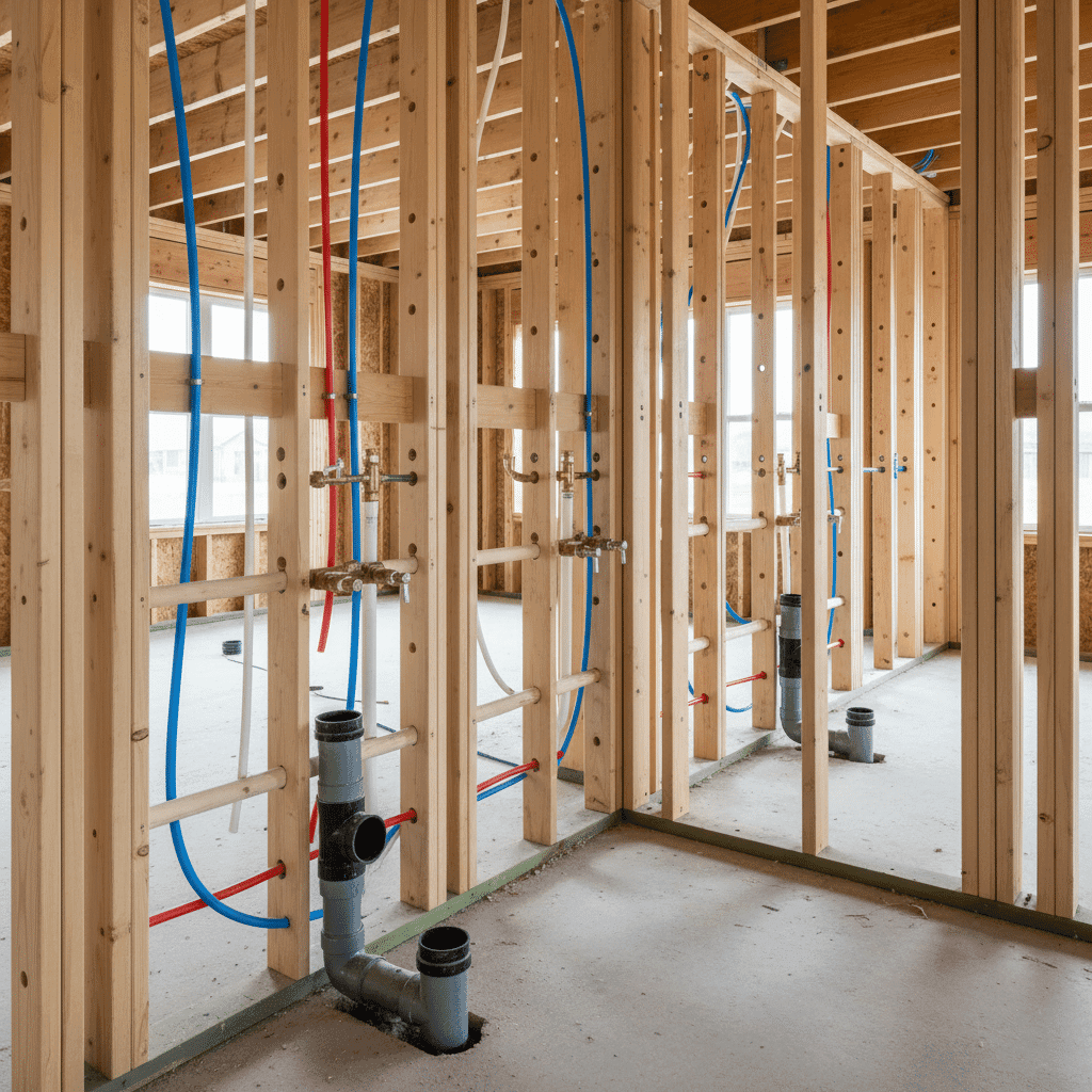 Completed plumbing for new home addition in Fort Myers