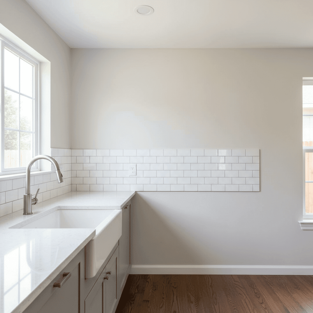 Damaged area restored after emergency plumbing repair