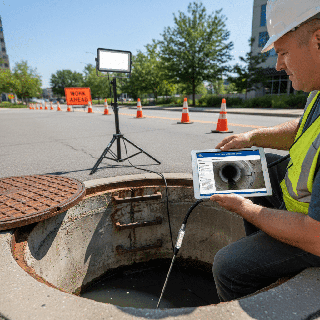 Detailed storm drain inspection report