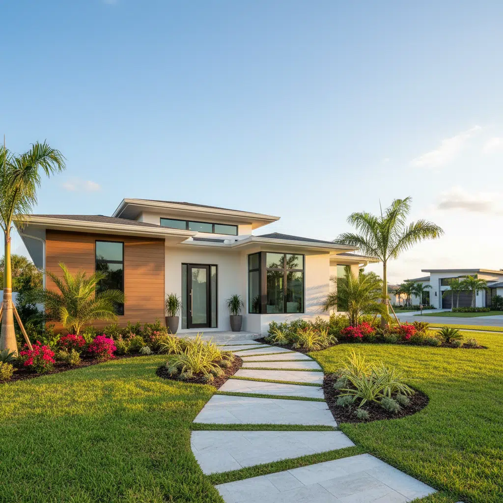 Fort Myers residential home exterior with professional plumbing service access