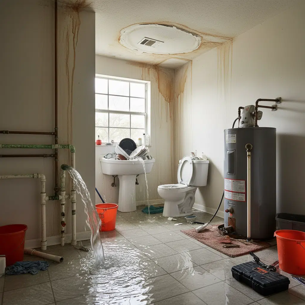 Multiple plumbing problems in a Fort Myers home that could raise insurance questions
