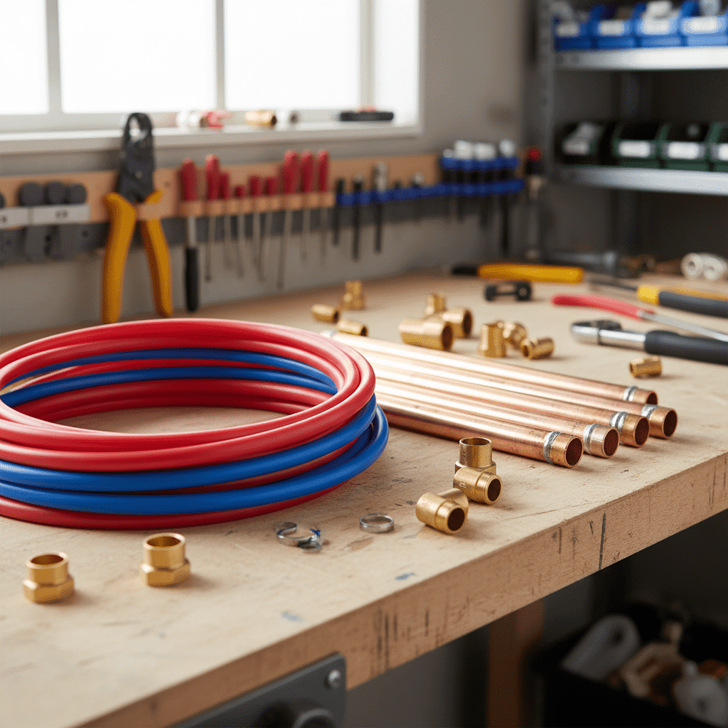 PEX vs copper pipe comparison for Florida repiping project