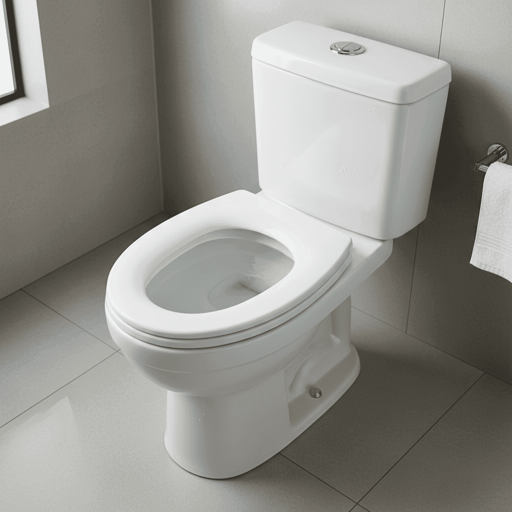 Properly functioning toilet after fill valve repair in Punta Gorda, Florida