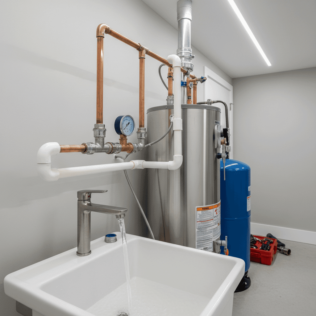 Repaired plumbing system with restored water pressure in Fort Myers, Florida