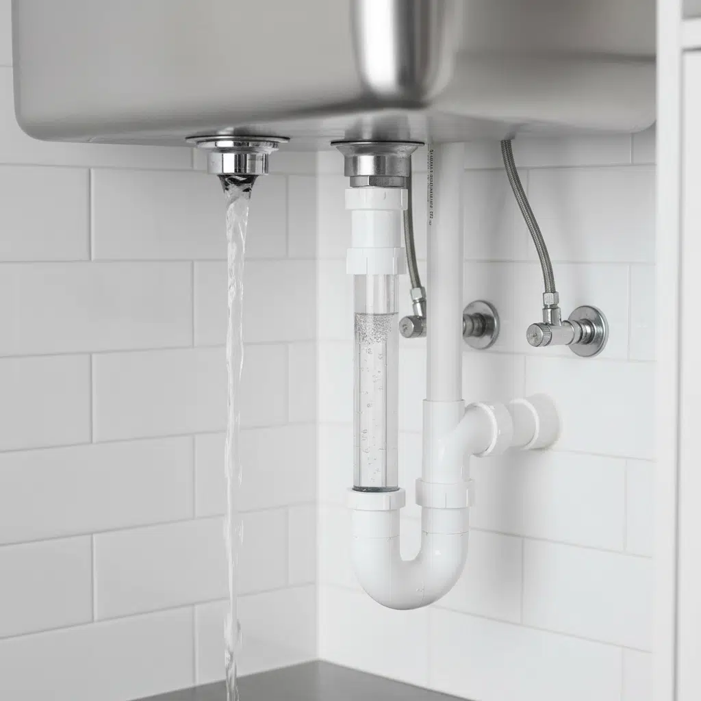 Residential drain system with clean flowing pipes after hydro jetting service