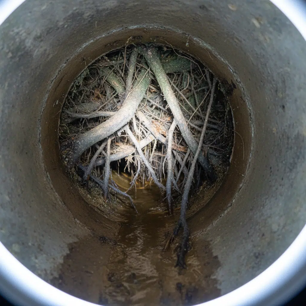 Root Intrusion Drain Pipe Camera Footage in Fort Myers FL