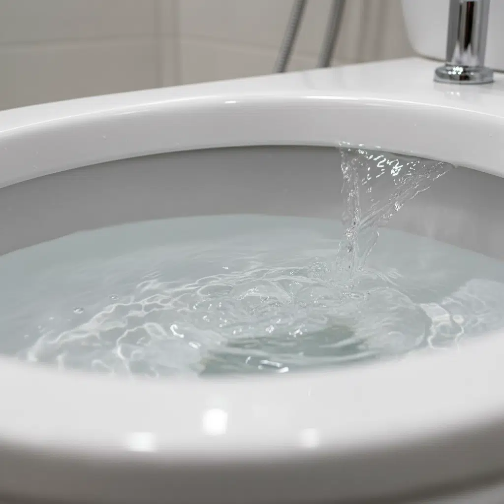 Running toilet with water continuously flowing into bowl needing repair