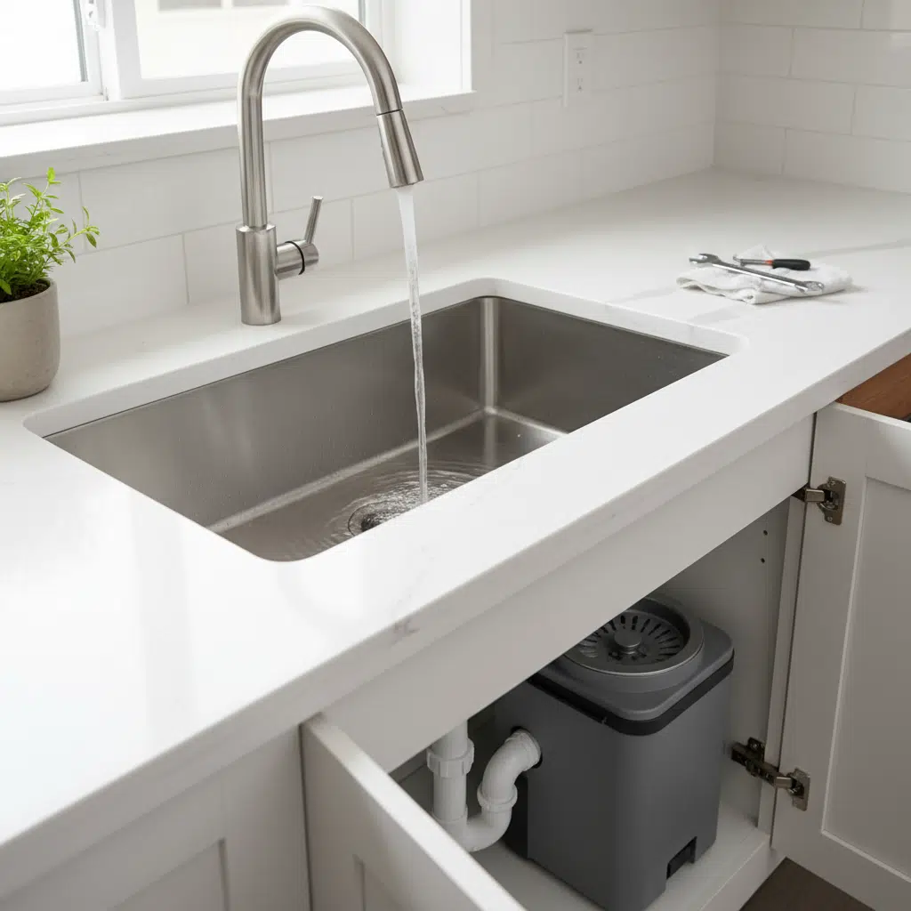 Working Kitchen Sink After Disposal Repair in Fort Myers FL