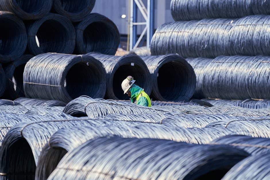 Side-by-side comparison of PEX-A and PEX-B pipe coils on a Florida job site