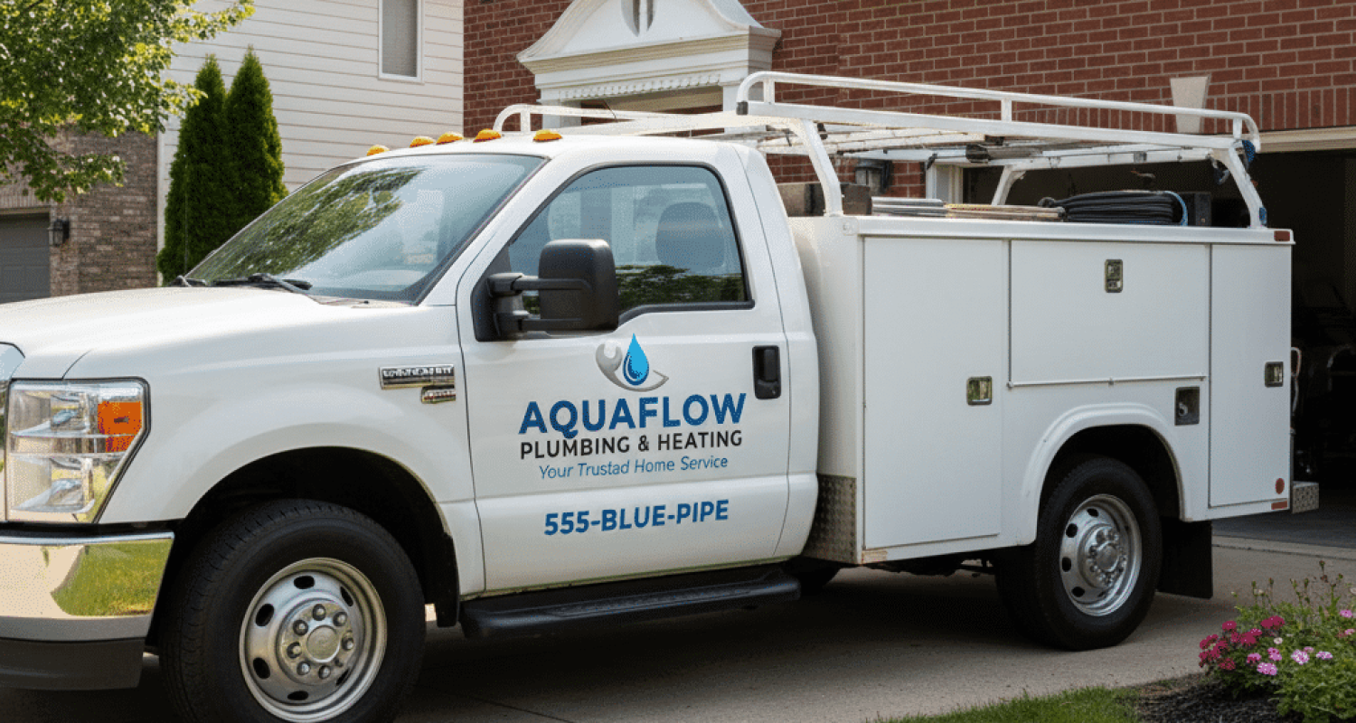 Plumbing Company Truck Professional Branding in Fort Myers FL