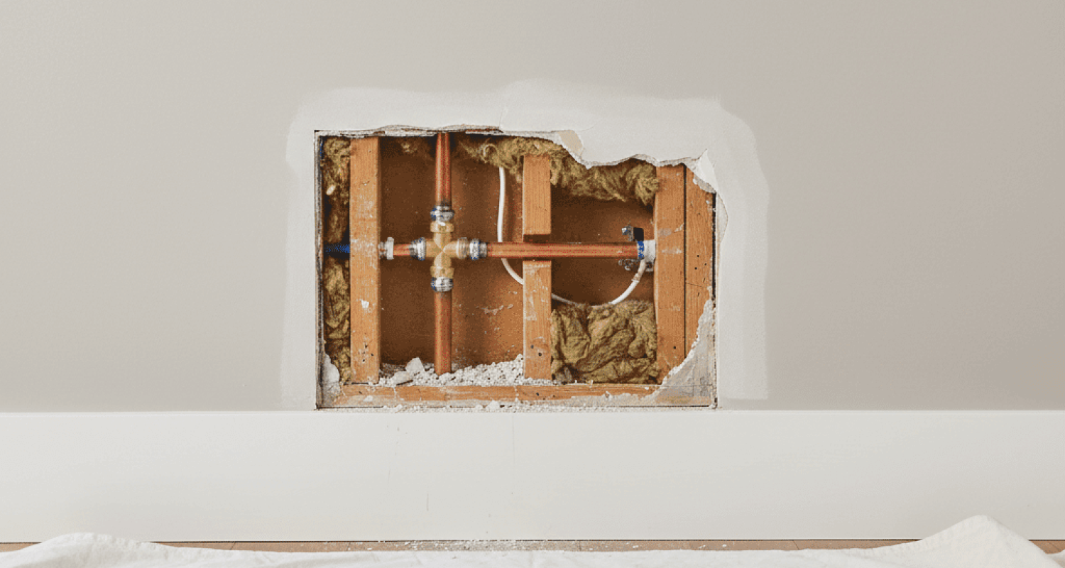 Repaired Hidden Pipe Leak Wall Access in Fort Myers FL